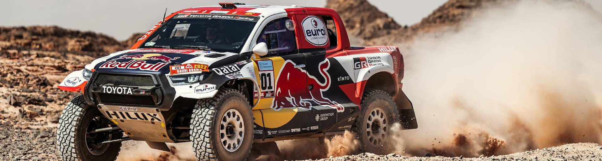 Изображение на странице НАССЕР АЛЬ-АТТИЯ ЗА РУЛЕМ TOYOTA HILUX СТАЛ ПОБЕДИТЕЛЕМ РАЛЛИ-РЕЙДА «ДАКАР-2022» Тойота Центр Тюмень Юг